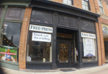 Toledo Free Press front door in 2015.