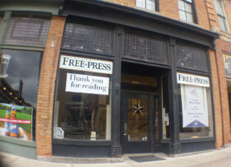 Toledo Free Press front door in 2015.