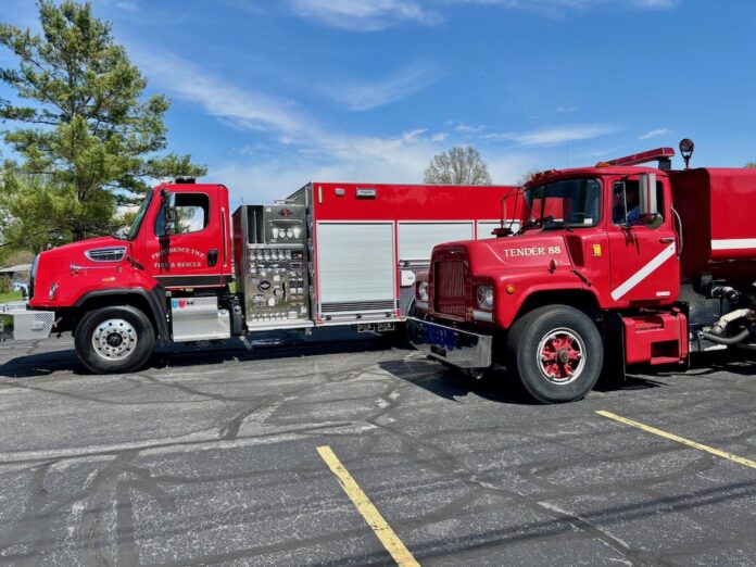 two trucks